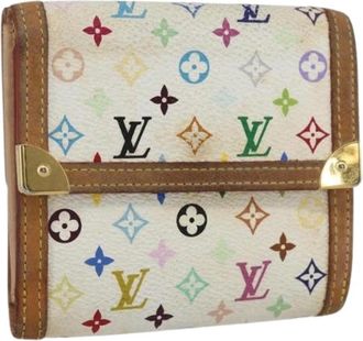Louis Vuitton Pre-owned Wallets, female, White, Size: ONE SIZE Pre-owned Canvas Wallet