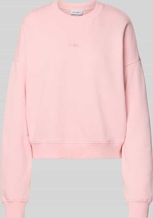 Oh April Oversized Sweatshirt mit gerippten Abschlüssen in Rosa, Größe XL