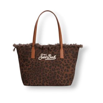 MC2 Saint Barth Tote Bags, female, Brown, Size: ONE SIZE City Bag Mid Fringe