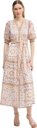 Hale Bob Kleedjes, Dames, Veelkleurig, XL, Katoen, Bess Midi Jurk