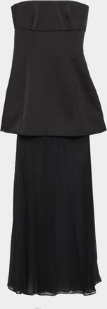 SIMKHAI Avidan Sheer-Skirt Gown