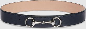 Gucci Horsebit 1955 Belt, Size Gucci 100, Blue, Leather