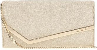 Jimmy Choo London Emmie Clutch Bag - Dames - Clutches - Grijs - ONE Size - Tassen
