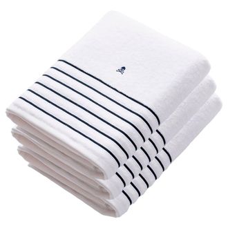 Scalpers Set de 3 toallas de algod&oacute;n blanco 90x150 cm