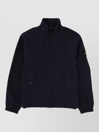 Stone Island high collar jacket elastic cuffs pockets