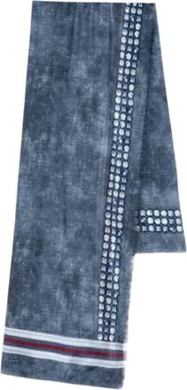 Luisa Cerano Womens Vintage Scarf In Blue