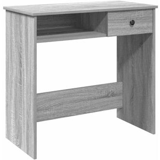 vidaXL Desk Grey Sonoma 80x40x75 cm Engineered Wood Vidaxl