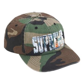 SUPREME SS26 Embroidered Money Logo 6-Panel Woodland Camo SUP-SS26-1003-WODLNDCAMO