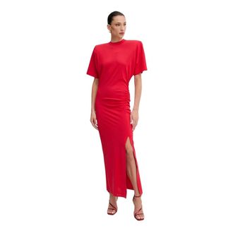 Pinko Pinko, Dames, Jurken, Rood, Maat: XS Katoen