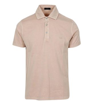 Fay Short-Sleeved Polo Shirt with Classic Collar