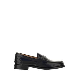 Churchs Black Calf Leather Bos Taurus Slip-On Womens Loafers