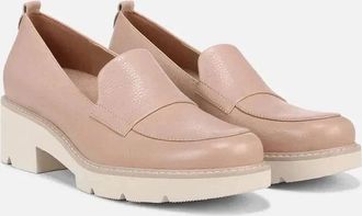 Naturalizer Womens Naturalizer Darry H7079L9651 Loafer Mauve Leather Slip-On Shoes HAWK1749