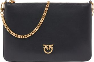Pinko Shoulder Bags - Dames - Schoudertassen - Zwart - ONE Size - Leer - Tassen