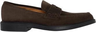 Kiton Verfijnde Su&egrave;de Loafer - Heren - Loafers - Bruin - 40 1/2 EU - Su&egrave;de - Schoenen