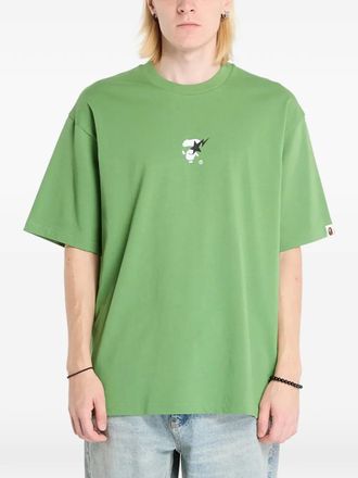 A Bathing Ape T-shirt con stampa - Verde