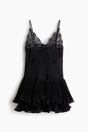 H&M Tr&auml;gerkleid aus Spitze - Schwarz