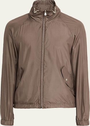 Brunello Cucinelli Mens Unlined Hooded Full-Zip Jacket