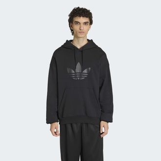 adidas Kapuzensweatshirt ADIDAS ORIGINALS TREFOIL HOODY, Herren, Gr. XXL, schwarz, schwarz, Obermaterial: 100% Baumwolle, angesetztes B&uuml;ndchen, Sweatshirts K