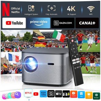 OEM Proyector Oficial De Netflix - Zoomcat - Enfoque Autom&aacute;tico Android 13 - Full Hd 1080p 35000lm - Soporte 4k - Proyector Bluetooth 5.2