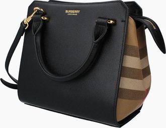 Burberry Womens Burberry Banwell MX Handbag Black