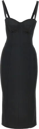 Dolce & Gabbana Stretch satin midi dress Woman 40