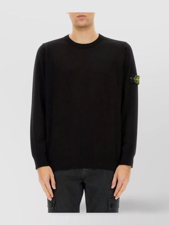 Stone Island logo cotton jumper
