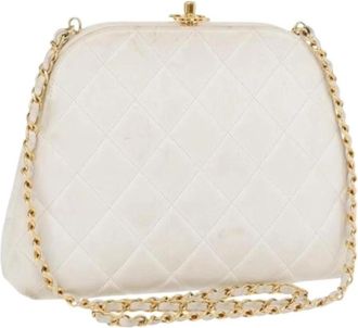 Chanel Pre-owned Vintage Schoudertas - Dames - Vintage Schoudertas - Wit - ONE Size - Leer - Vintage