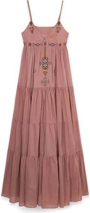 Fortela Amelie Navajo Crochet Dress in Antique Pink at Nordstrom, Size 40 Eu