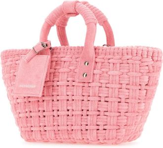 Balenciaga Womens Pink Terry Fabric Bistro Xs Handbag 5890 T Tpu Borse A Mano Bag