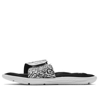 Under Armour (WMNS) Under Armour Ignite 4 Graphic Strap Slide Zebra 3024453-100