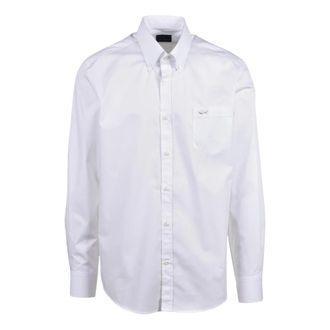 Paul & Shark Casual Shirt - Heren - Zakelijke Overhemden - Wit - 4XL - Katoen - Overhemden