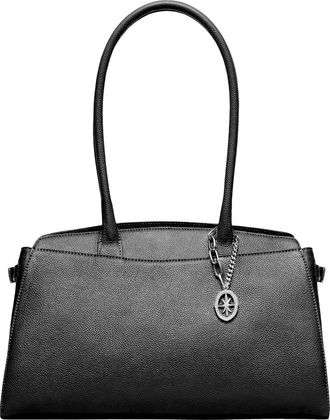 Oryany Harper Leather Shoulder Bag in Black at Nordstrom