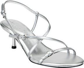 Marc Fisher Nylah Slingback Sandal in Metallic Silver at Nordstrom Rack, Size 5.5