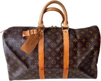 Louis Vuitton Pre-owned Keepall 45 - Dames - Vintage Weekendtas - Bruin - ONE Size - Vintage