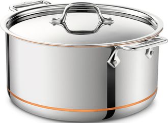 All-Clad Copper Core 8-Quart Stockpot with Lid in Stainless Steel at Nordstrom