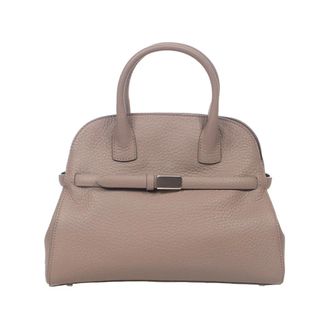 Orciani Tassen, Dames, Beige, ONE Size, Leer, Arura Soft Midi Schoudertas
