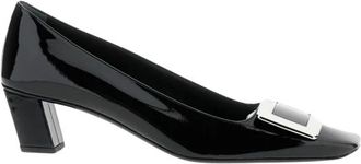 Roger Vivier Decollete Belle Vivier T. 45 - Dames - Pumps - Zwart - 37 EU - Leer - Schoenen
