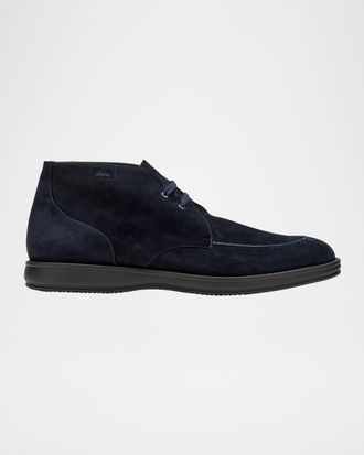 Brioni Mens Journey Suede Desert Boots