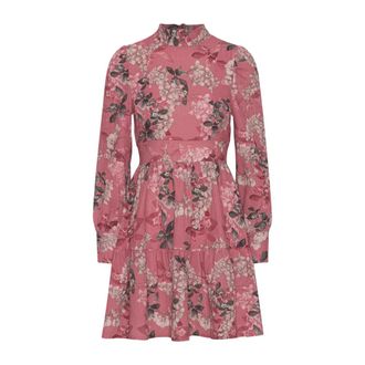 Americandreams Laila Cotton Bow Dress - Dames - Korte kleedjes - Veelkleurig - XS - Katoen - Kleedjes