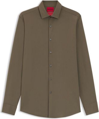HUGO BOSS Slim-fit shirt in stretch twill