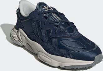 adidas Sneaker ADIDAS ORIGINALS OZWEEGO, Herren, Gr. 48, grau (night indigo, grau one, grau two), Leder, Textil, Schuhe Sneaker