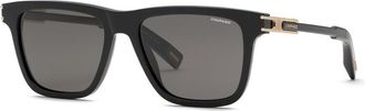 Chopard SCH398 Polarized 700P Mens Sunglasses Black Size 57