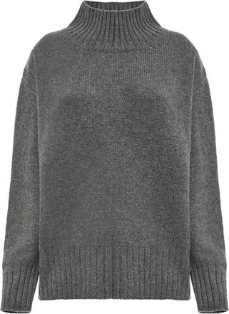 Malo Coltruien - Dames - Cashmere truien - Grijs - M - Truien & Vesten
