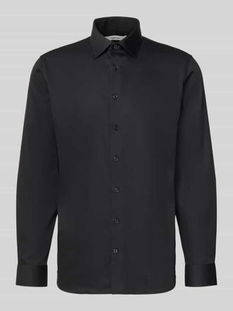 Selected Slim Fit Businesshemd aus Baumwoll-Mix Modell FILIP in Black, Gr&ouml;&szlig;e XXL