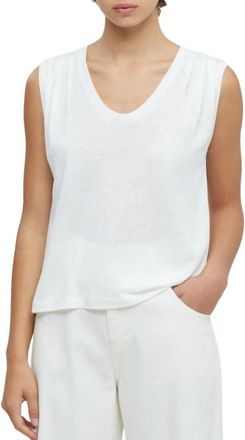 Closed Tencel And Linen Tank Top In White