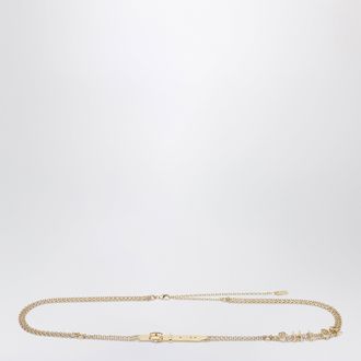 Chlo&eacute; Cintura dorata con logo lettering
