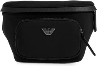 Emporio Armani ASV Belt Bag - Heren - Heuptassen - Zwart - ONE Size - Nylon - Tassen