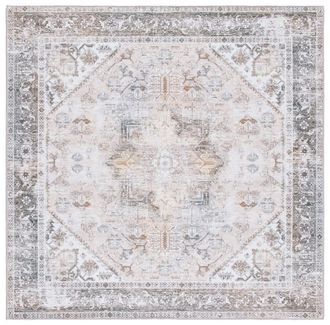 Safavieh Alfombra poli&eacute;ster beige/grigio 183 x 183 cm