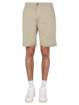 Universal Works Regular Fit Cotton Bermuda Shorts - Gray