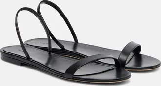 The Row Ella leather sandals